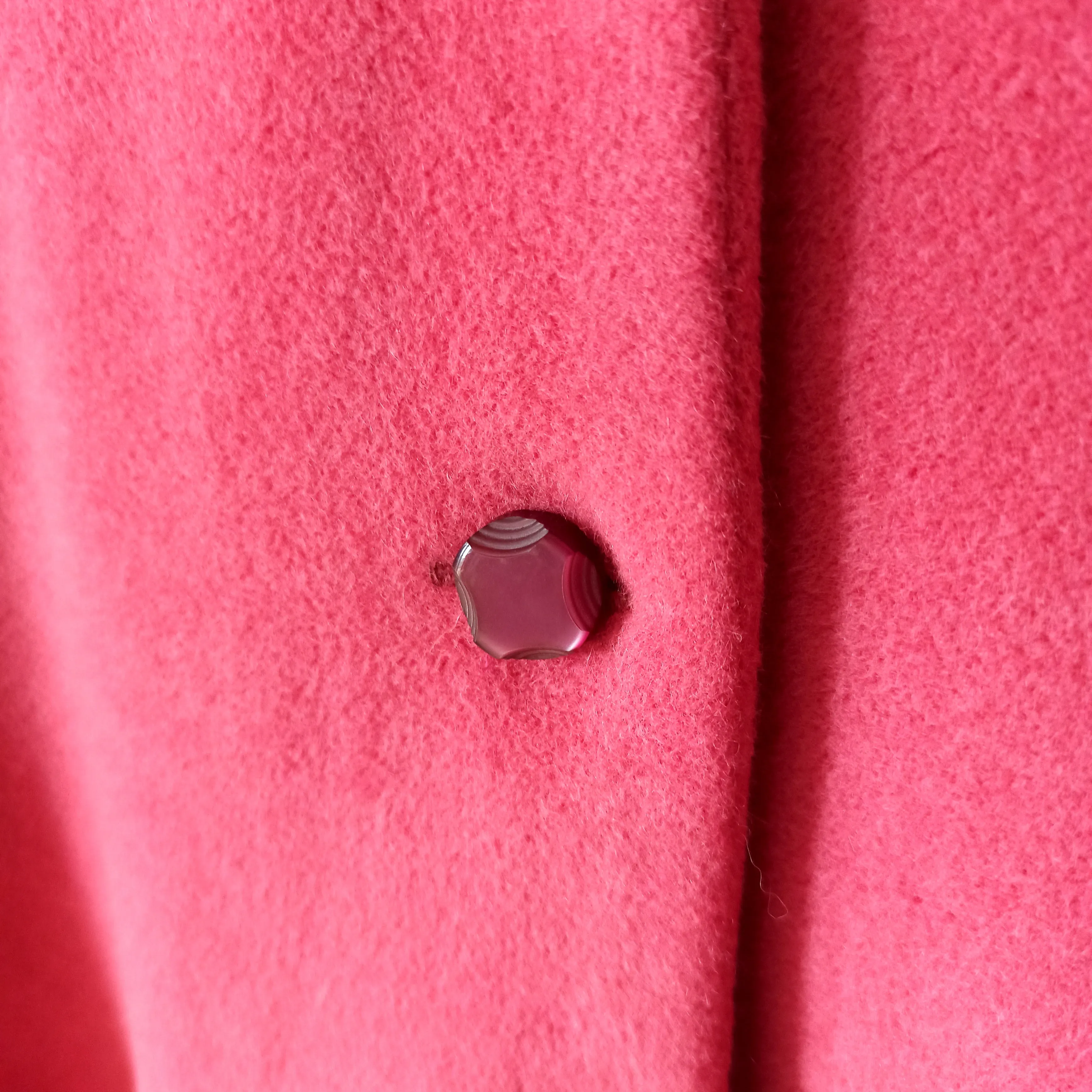 1950s 1960s - Gorgeous Pink Wool Cape