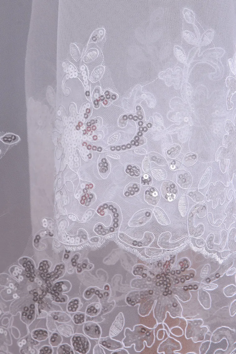 2024 Gorgeous Wedding Veils With Applique