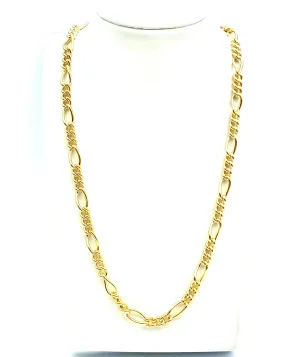 22” Figaro 14K Gold Filled Chain , Sku#S7031CLC