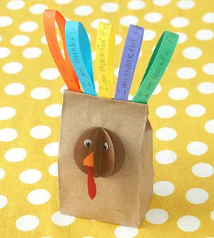 3D Paper Bag Turkey