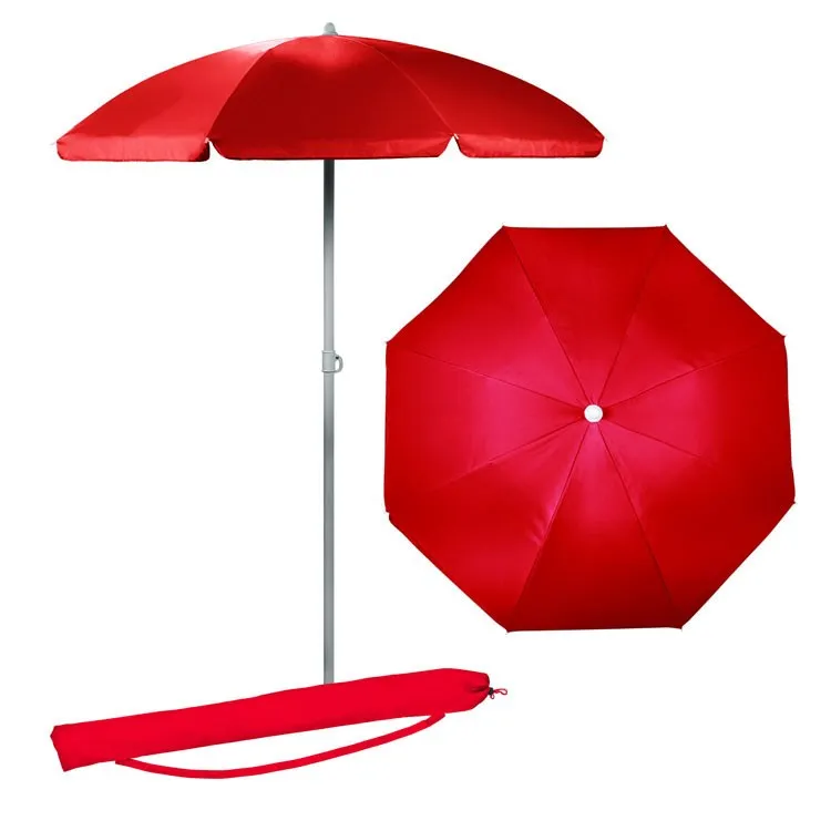 5.5 ft. Portable Beach Umbrella, Red