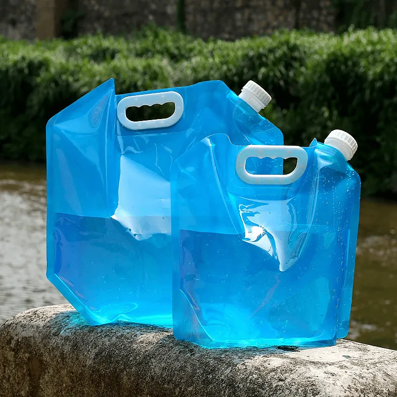 5L/10L Portabl Foldable Water Bags Collapsible Water Tank Cooking Picnic BBQ Water Container Bag Carrier Car Water Container