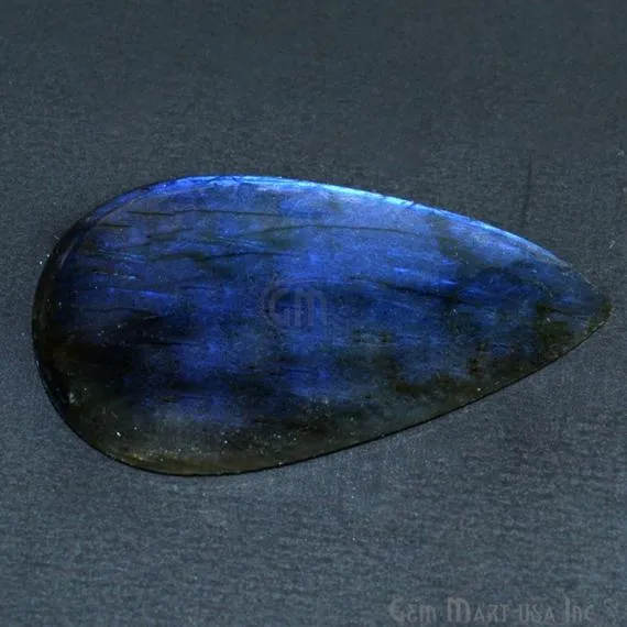 AAAmazing Labradorite 47x26mm Stunning Blue Fire Gem Cabochon