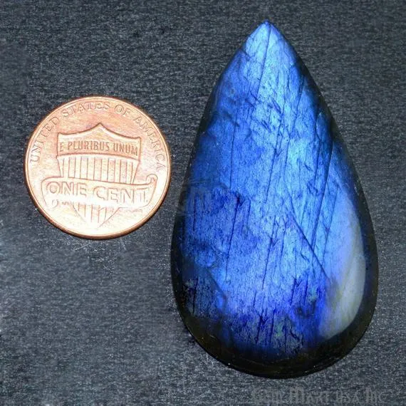 AAAmazing Labradorite 47x26mm Stunning Blue Fire Gem Cabochon