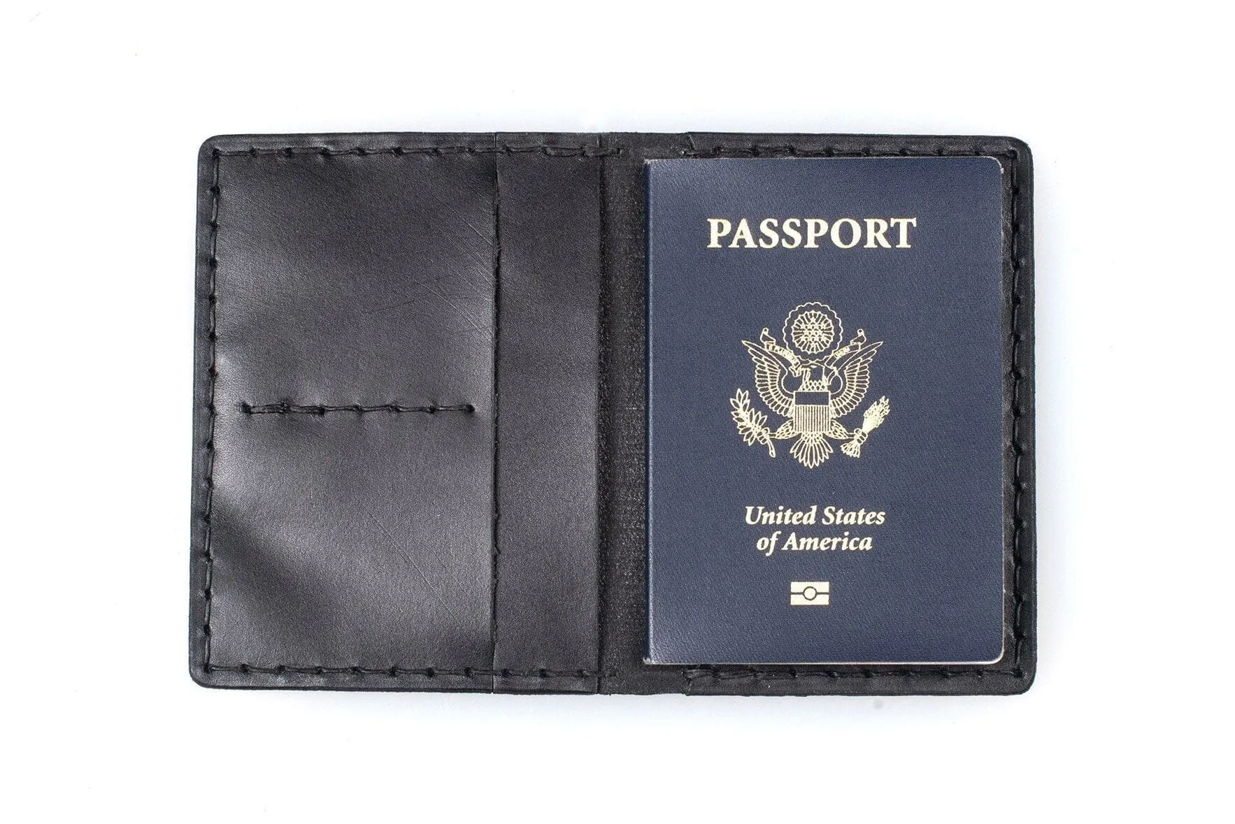 ADVENTURE LEATHER TRAVEL PASSPORT WALLET - IN STOCK