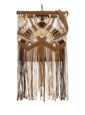 Alberta Ferretti Fringe Detail Shoulder Bag