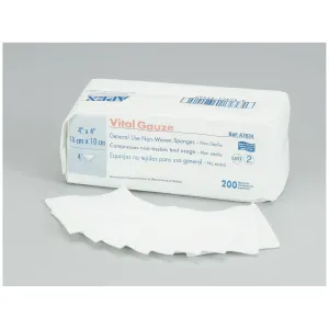 Amd Medicom Vital-Gauze Multi-Purpose Gauze Sponges Sponge Gauze Vitalgauze 2Sst 4X4 4Ply 50/Pk 24Pk/Cs