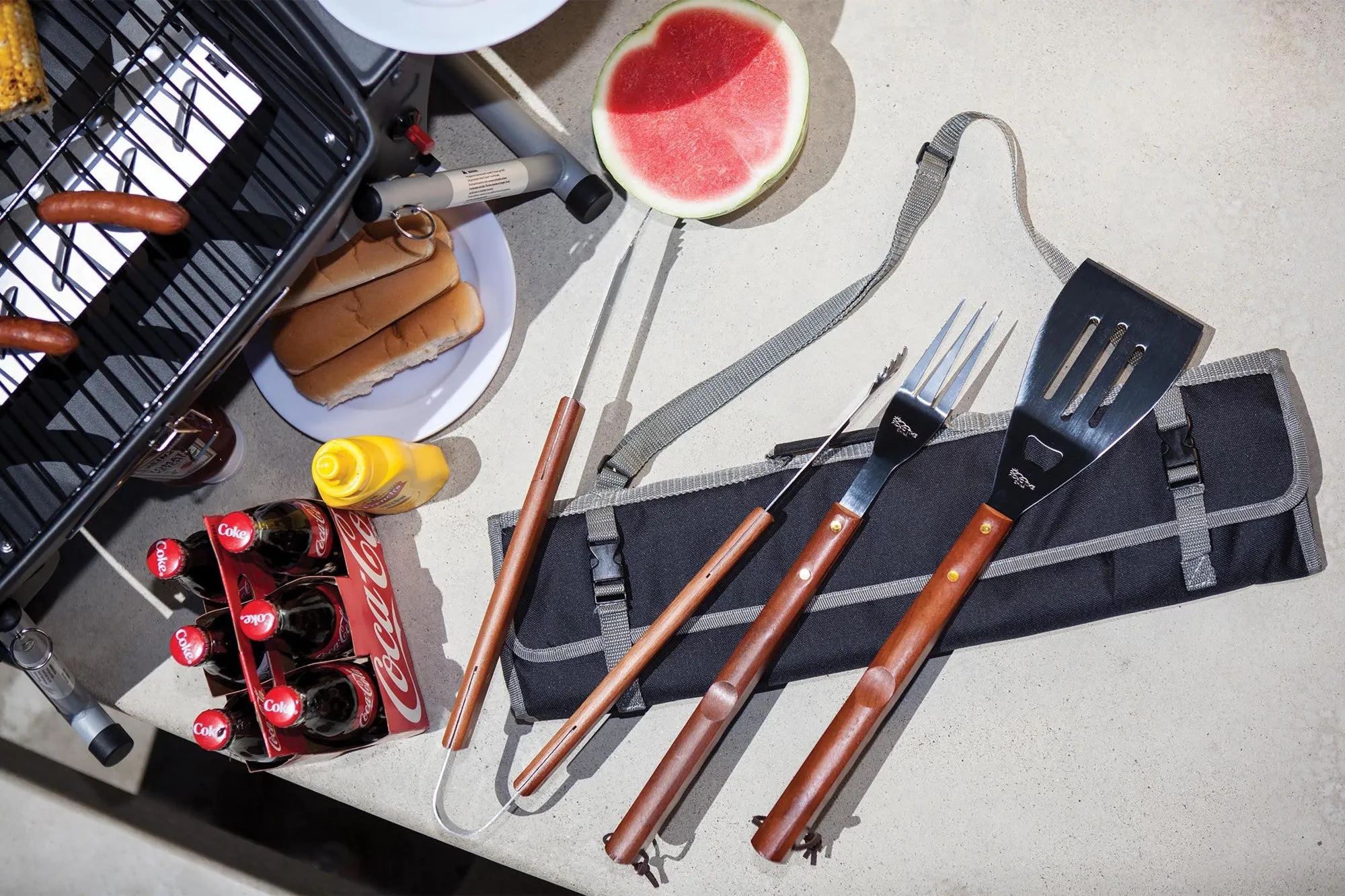 Atlanta Falcons - 3-Piece BBQ Tote & Grill Set