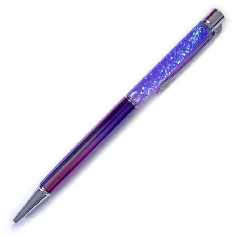 Be Gorgeous Anodized Glitter Rainbow Pen