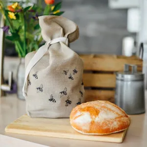 Bee Bread Bag Hand Printed In Pure Linen