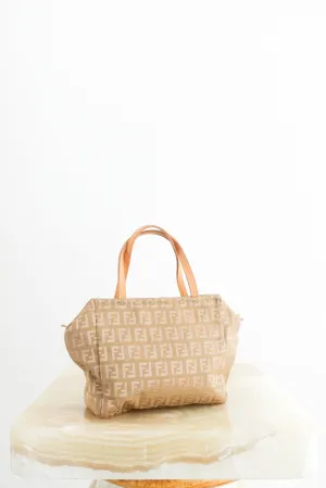 Beige tote bag