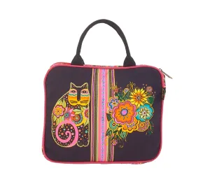 Blossoming Feline Travel Cosmetic Bag