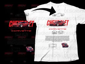 Blueprint Stunning Chevrolet Corvette C6 Png Digital Download