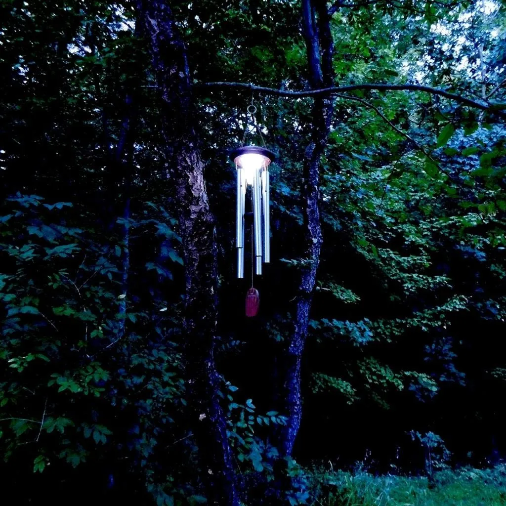 Bronze Solar Windchimes-Glow in the Dark while Making Beautiful Music in the Evenings*