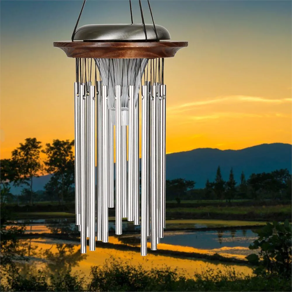 Bronze Solar Windchimes-Glow in the Dark while Making Beautiful Music in the Evenings*