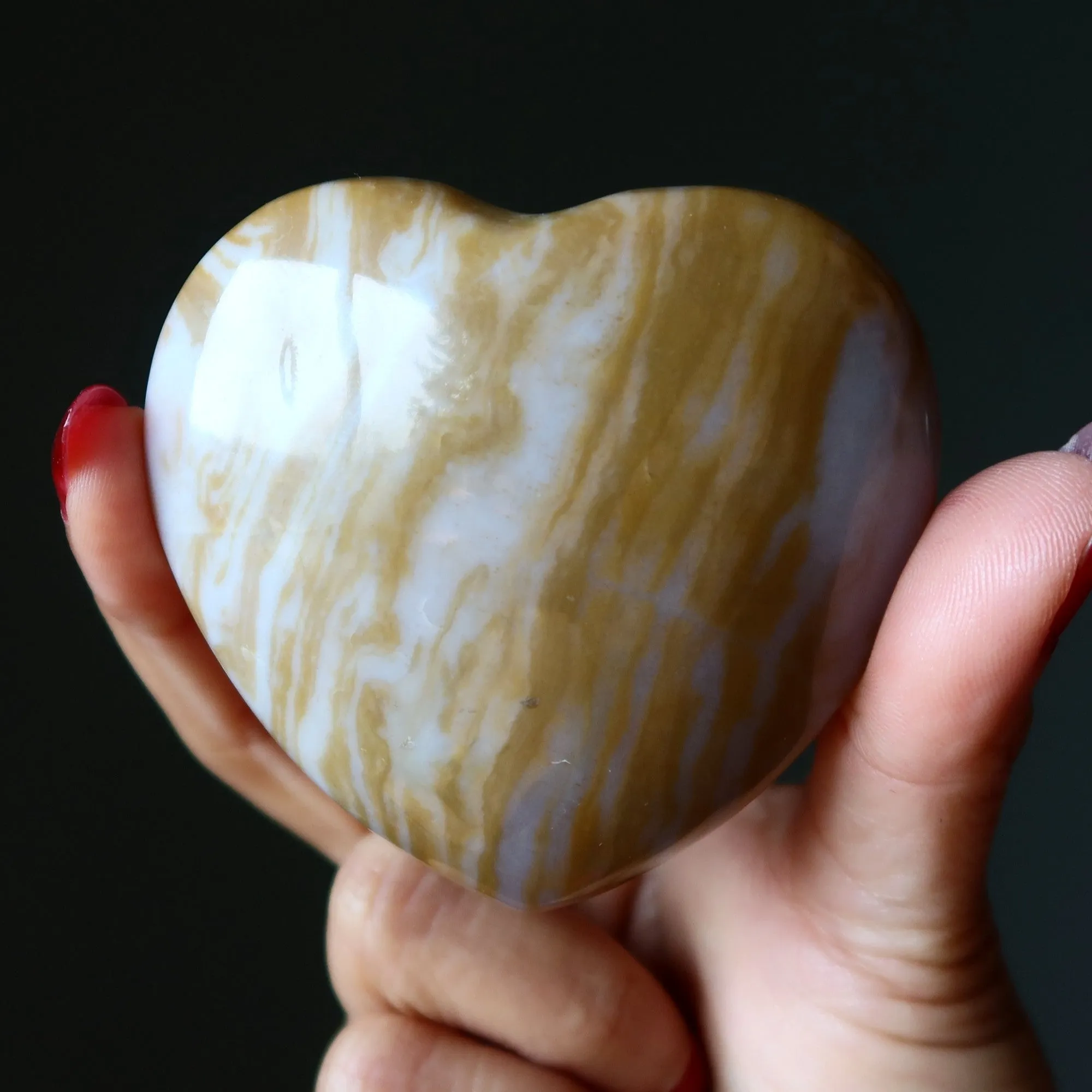 Brown Jasper Heart You're Simply Stunning