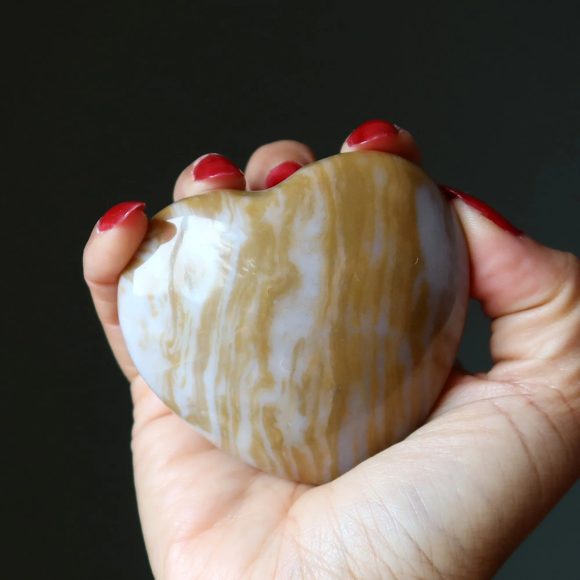 Brown Jasper Heart You're Simply Stunning