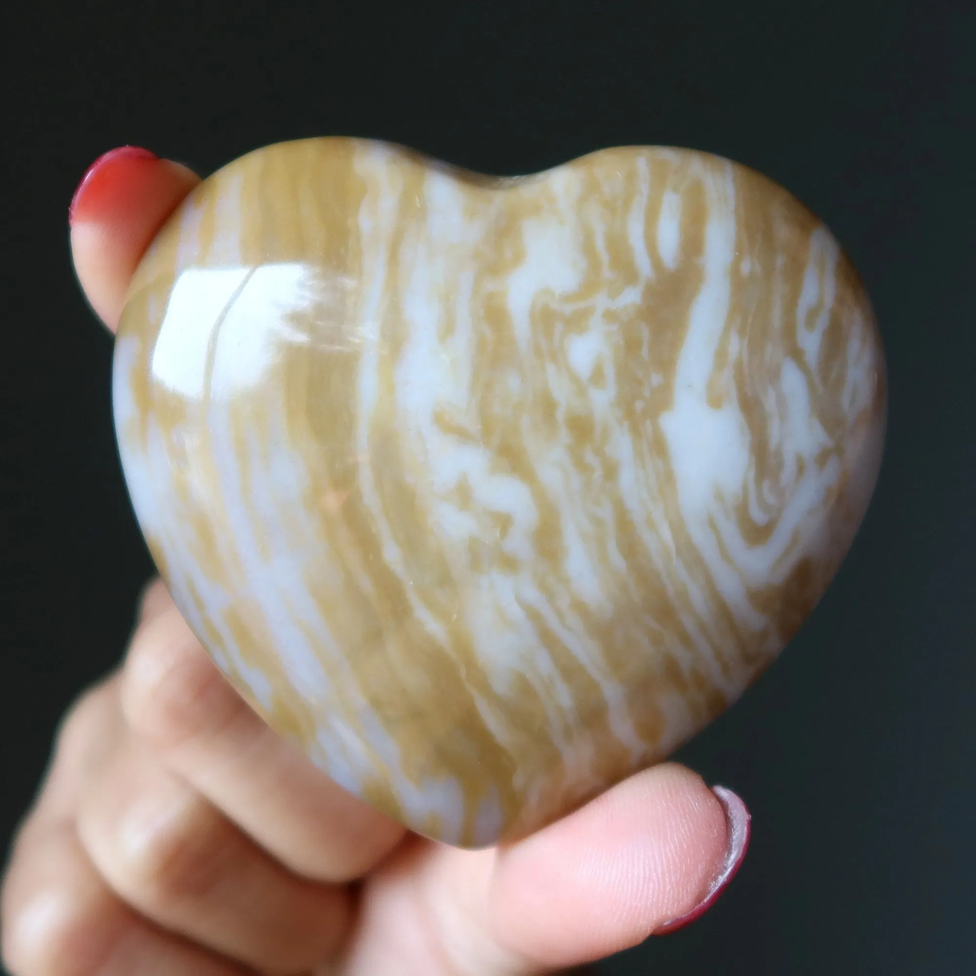 Brown Jasper Heart You're Simply Stunning