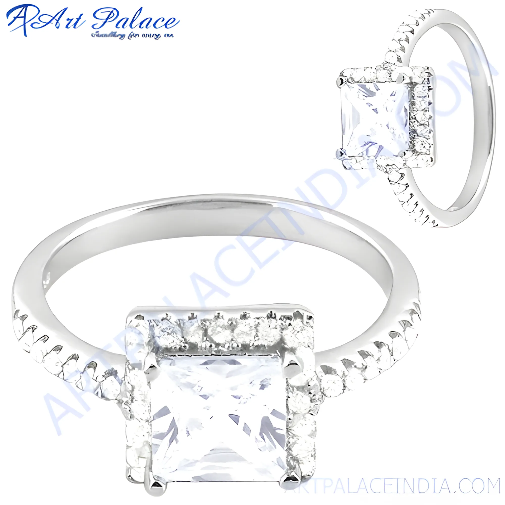 Buy Stunning Silver Cubic Zirconia Gemstone Rings Online