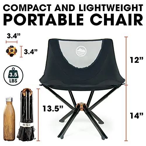 Camping Chairs, Sets up in 5 Seconds | Supports 300lbs | Aircraft Grade Aluminum