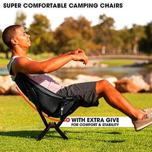 Camping Chairs, Sets up in 5 Seconds | Supports 300lbs | Aircraft Grade Aluminum