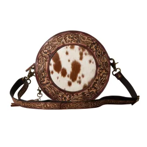 Classic Country Hand-Tooled Round Bag