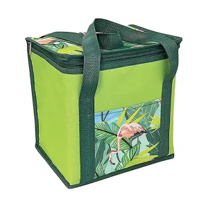 Cool Bag Foil Insulated Food Storage Tropical Leaf Print