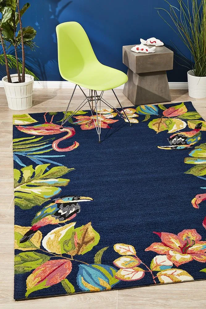 Copacabana Tropical Garden Stunning Indoor Outdoor Rug