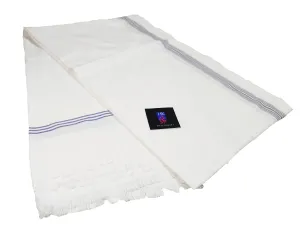 Craft Venture 100% Cotton Soft Beautiful Plain White Single Bed Size Skin Friendly Summer AC Blanket/Khes/Dohar/Top Sheet Set/Chadar (Plain&White)