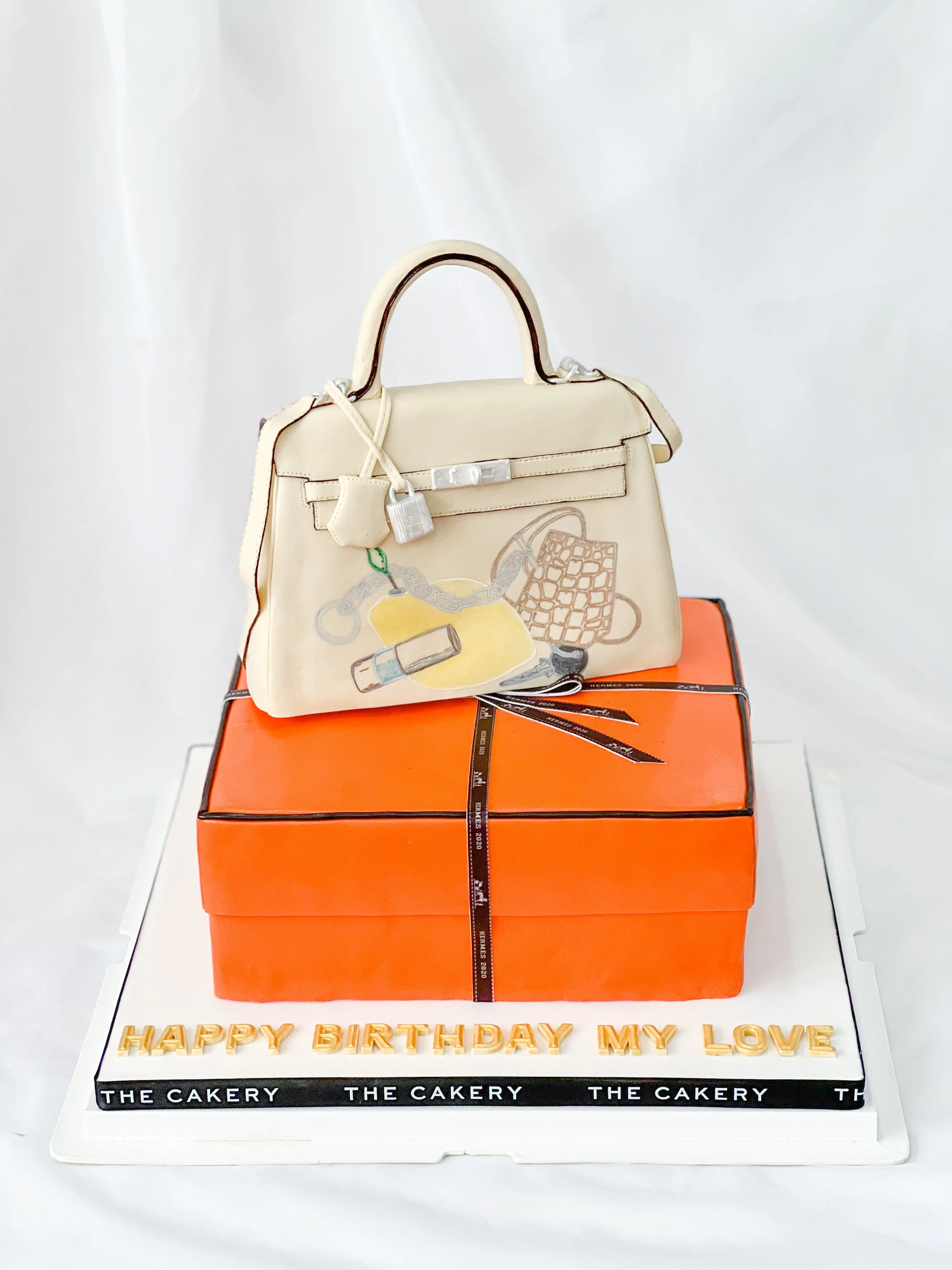 Designer Bag with Box Cake