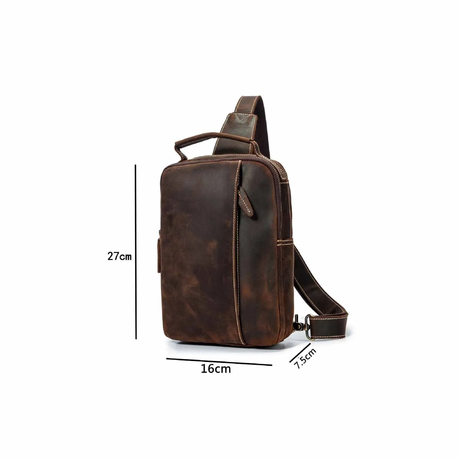 Designer Vintage Leather Sling Bag