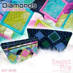 Diamonds Cosmetic Case 5x7 6x10