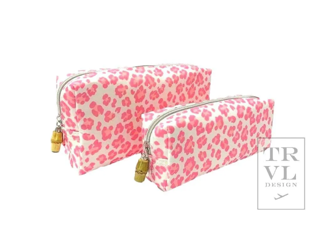 Duos - Travel Pouches - Cheetah Pink