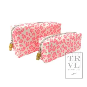 Duos - Travel Pouches - Cheetah Pink