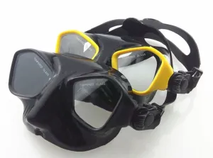 Extreme low volume spearfishing mask black silicon freediving mask top spearfishing and dive gears tempered scuba mask diving