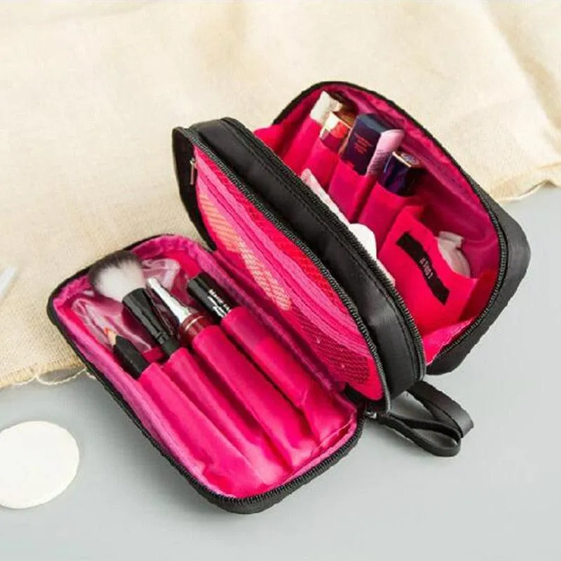 Fashion Cosmetic Bag Women's Large Nylon Waterproof Toiletries Organizer Makeup bag