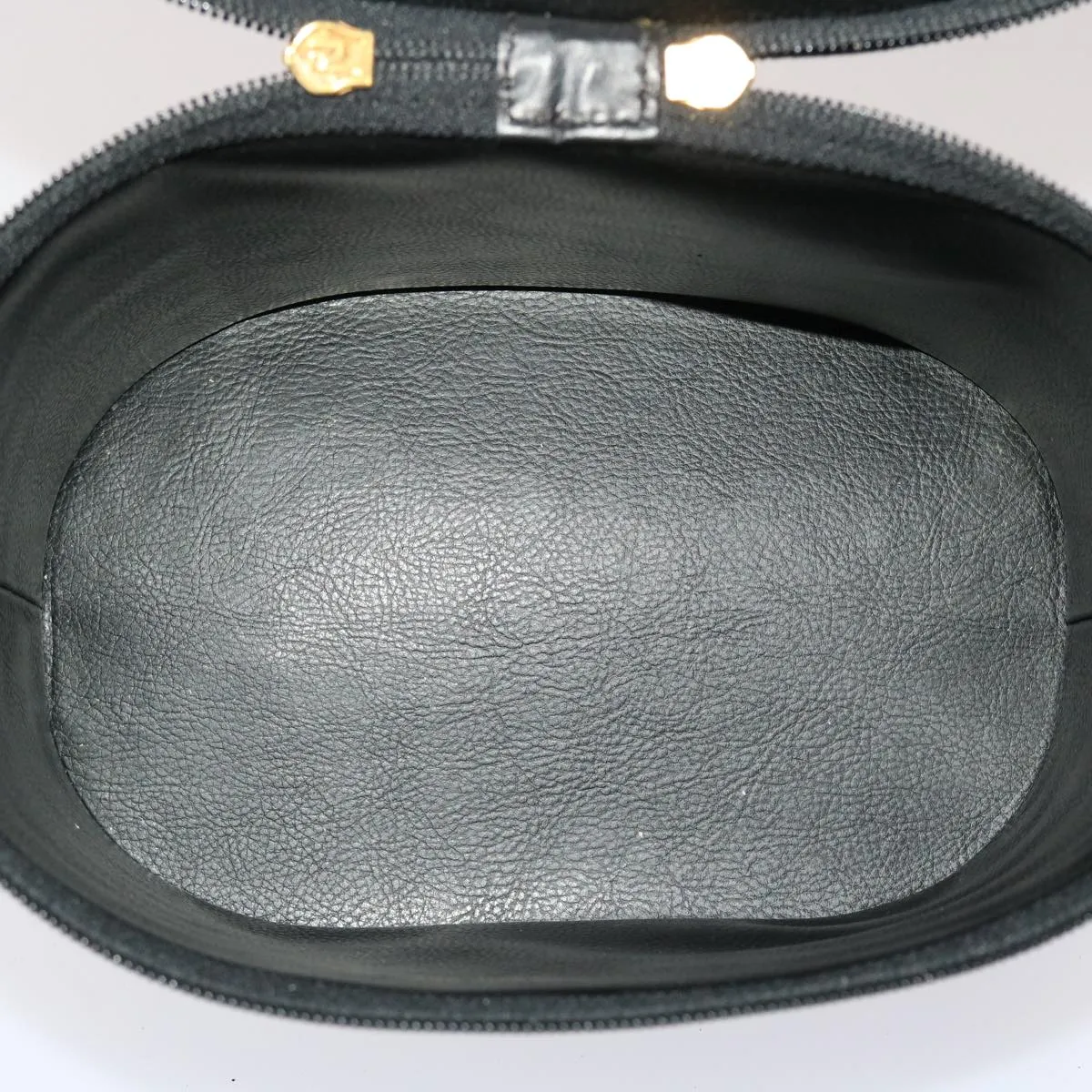 FENDI Pecan Canvas Vanity Cosmetic Pouch Black Brown  bs6461