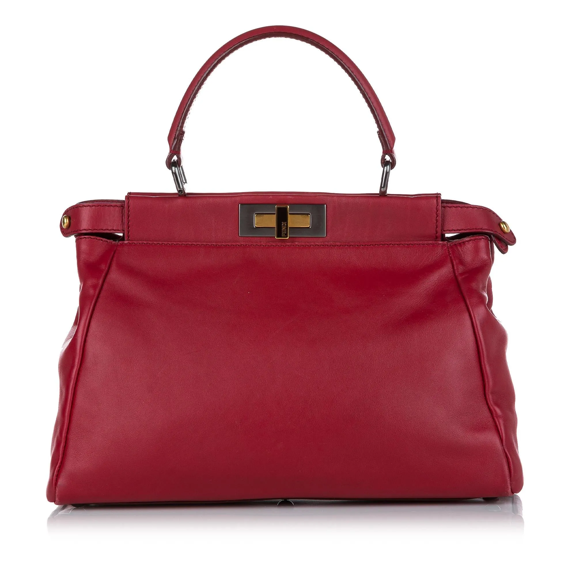 Fendi Peekaboo Leather Satchel (SHG-32461)