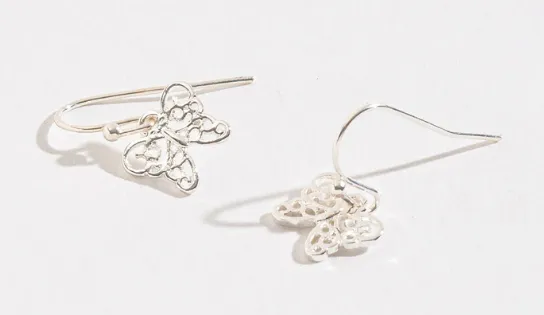 Filagree Butterfly Earrings