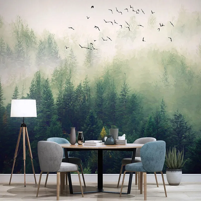 Forest Birds Wallpaper: Stunning Nature Design