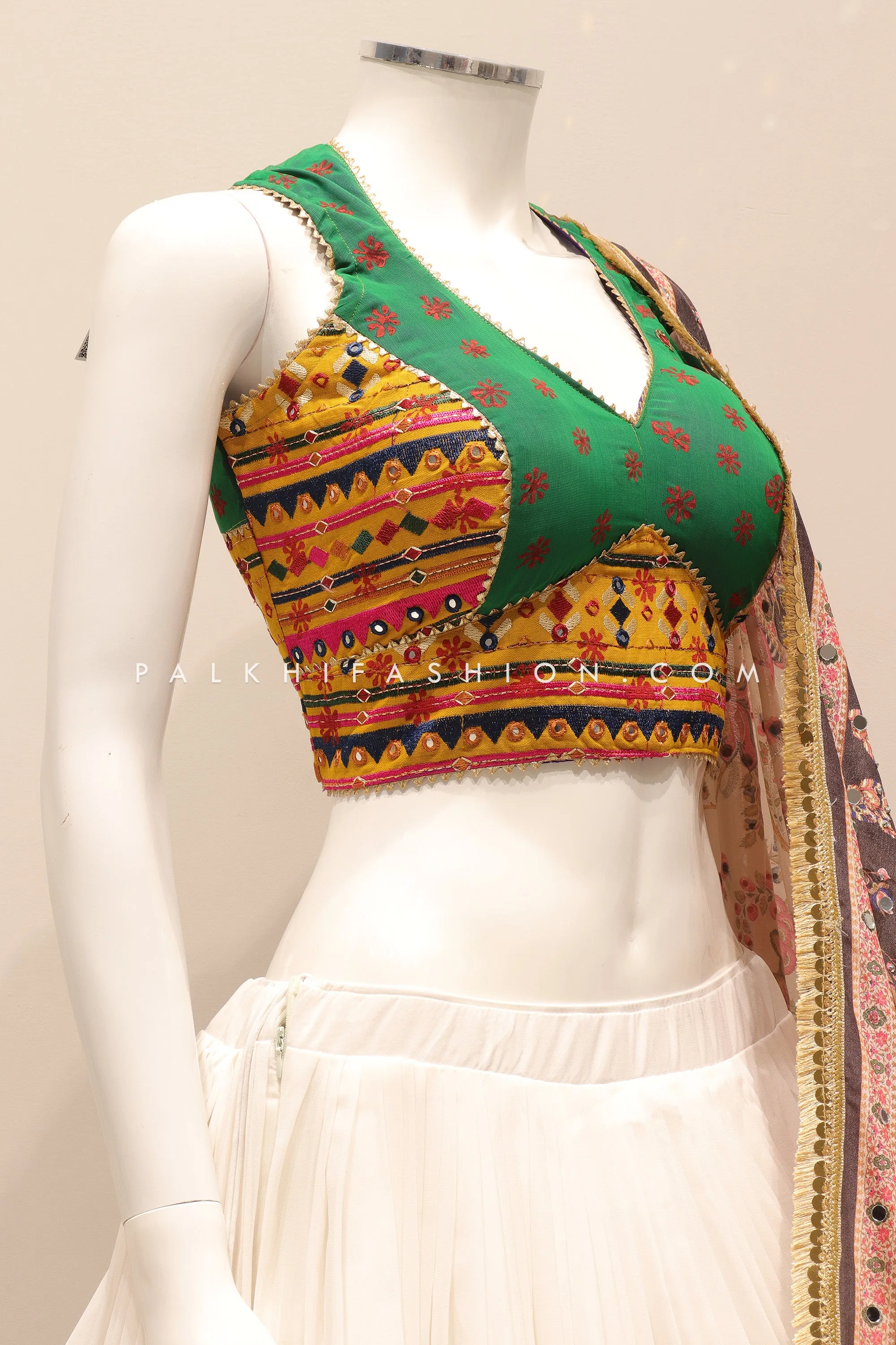 Full Flair Multicolor Navratri Chaniya Choli With Stunning Dupatta