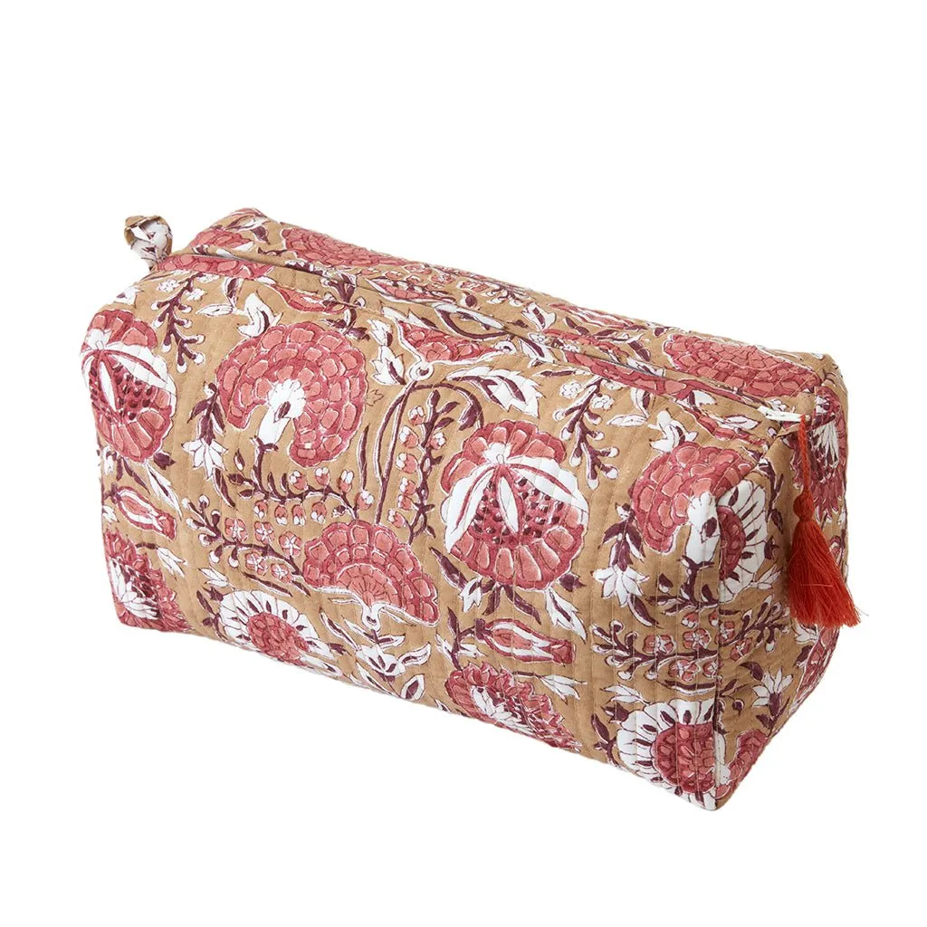 Geranium Wash Bag - Large