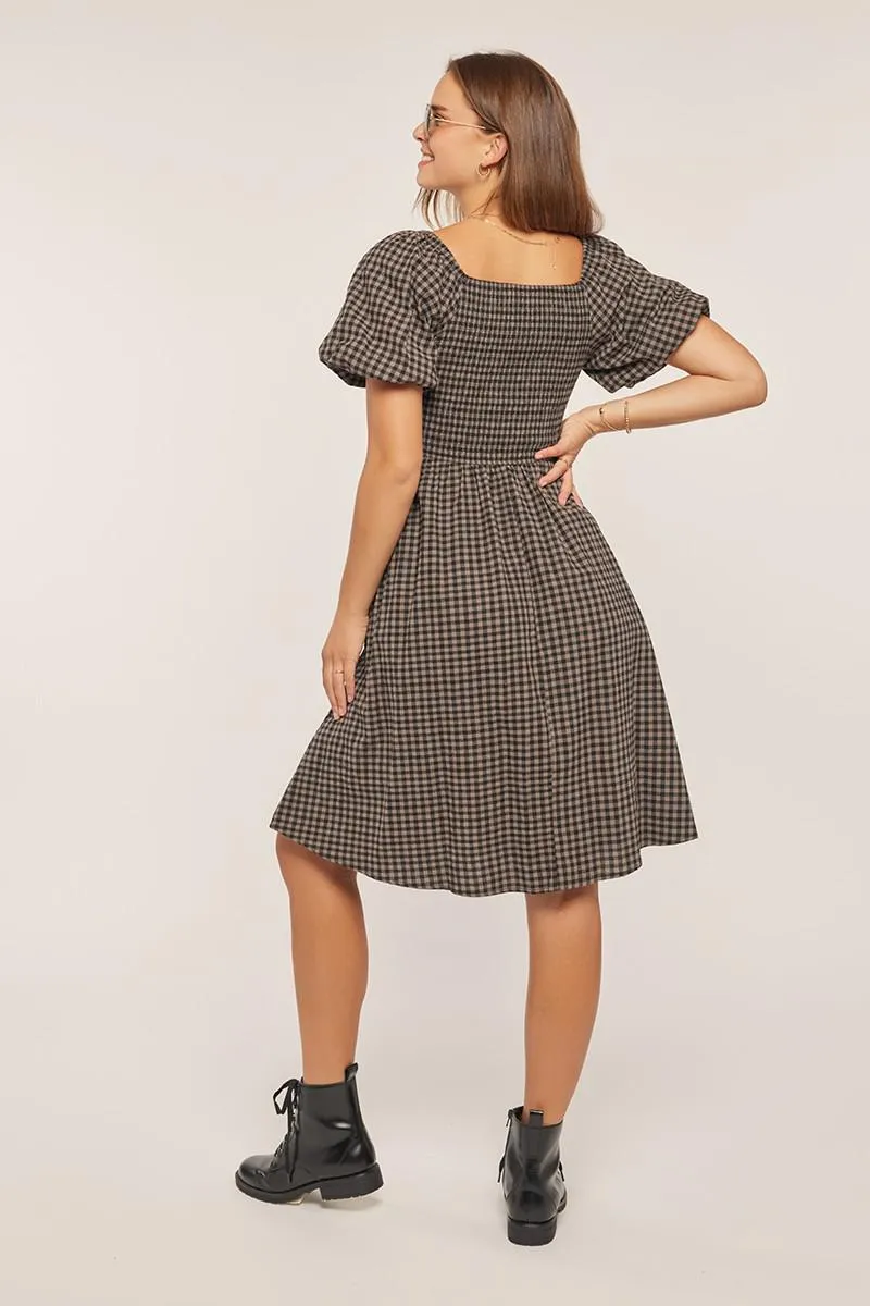 Gingham Smoked Dress