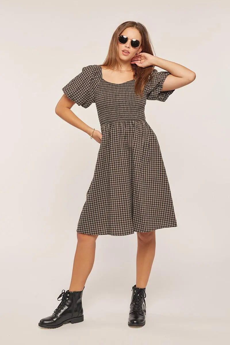 Gingham Smoked Dress