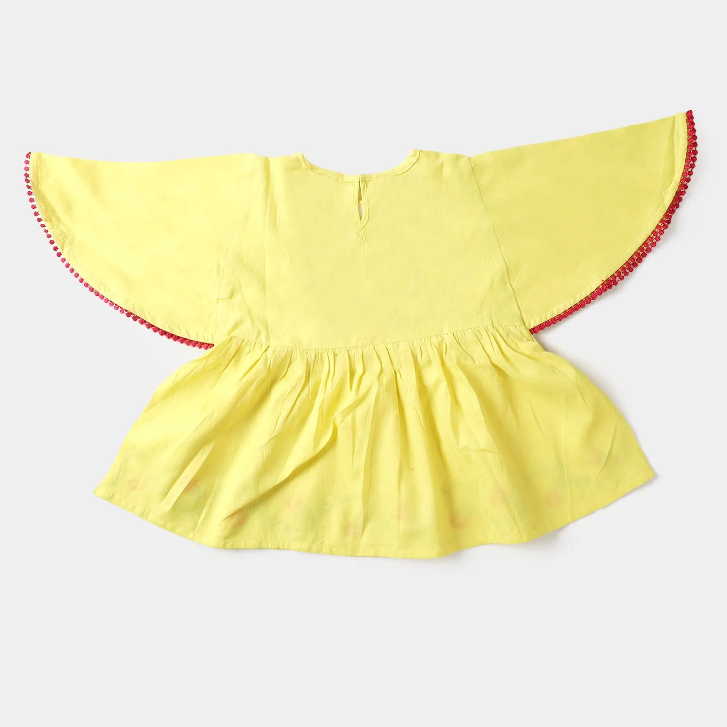 Girls Jacquard EMB Top Gorgeous - Yellow