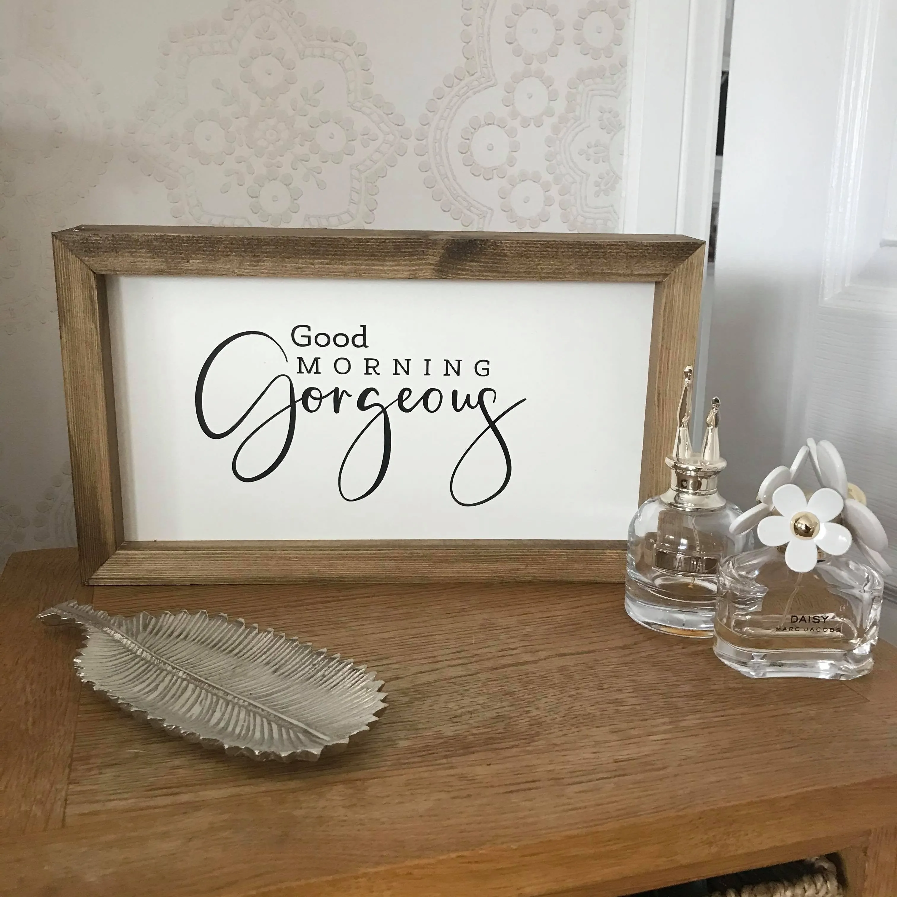 Good Morning Gorgeous Framed Sign