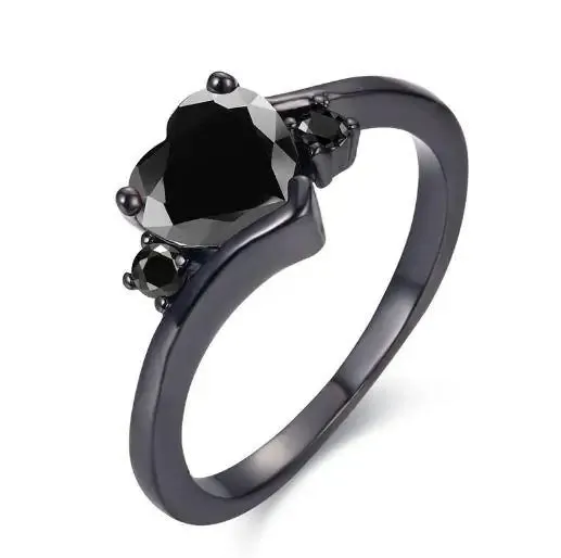 Gorgeous Black Sapphire September Birthstone Ring