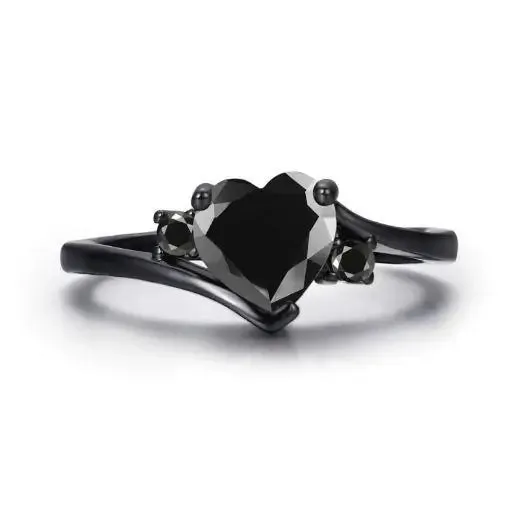 Gorgeous Black Sapphire September Birthstone Ring