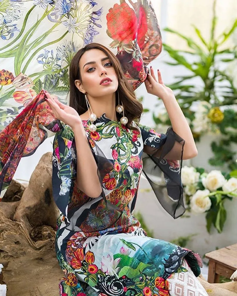 Gorgeous Fresh Floral Printed Lawn dress by Nabeel Asifa - L1624