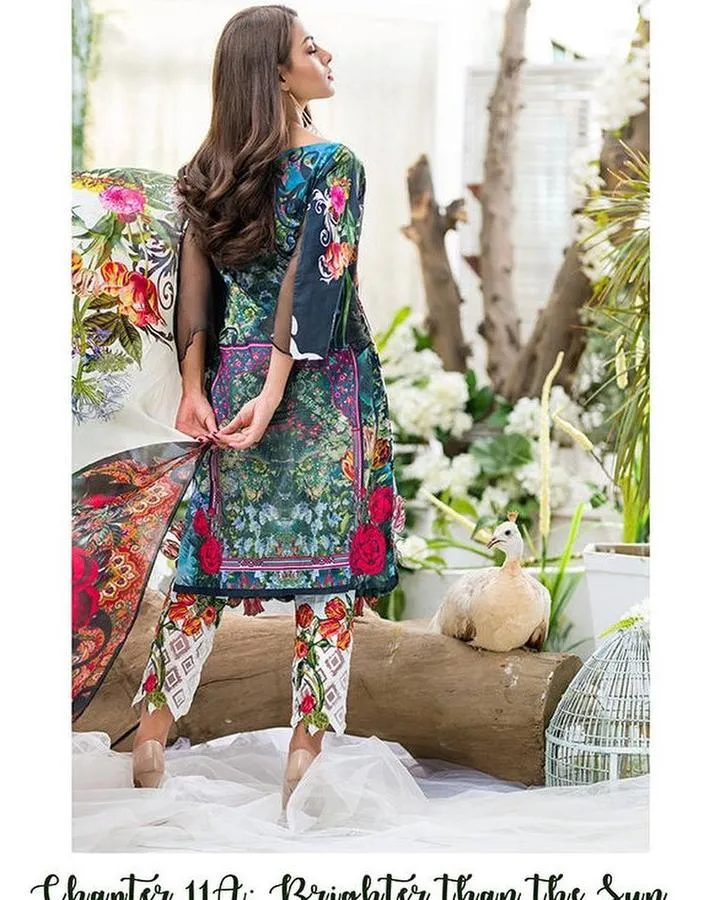 Gorgeous Fresh Floral Printed Lawn dress by Nabeel Asifa - L1624